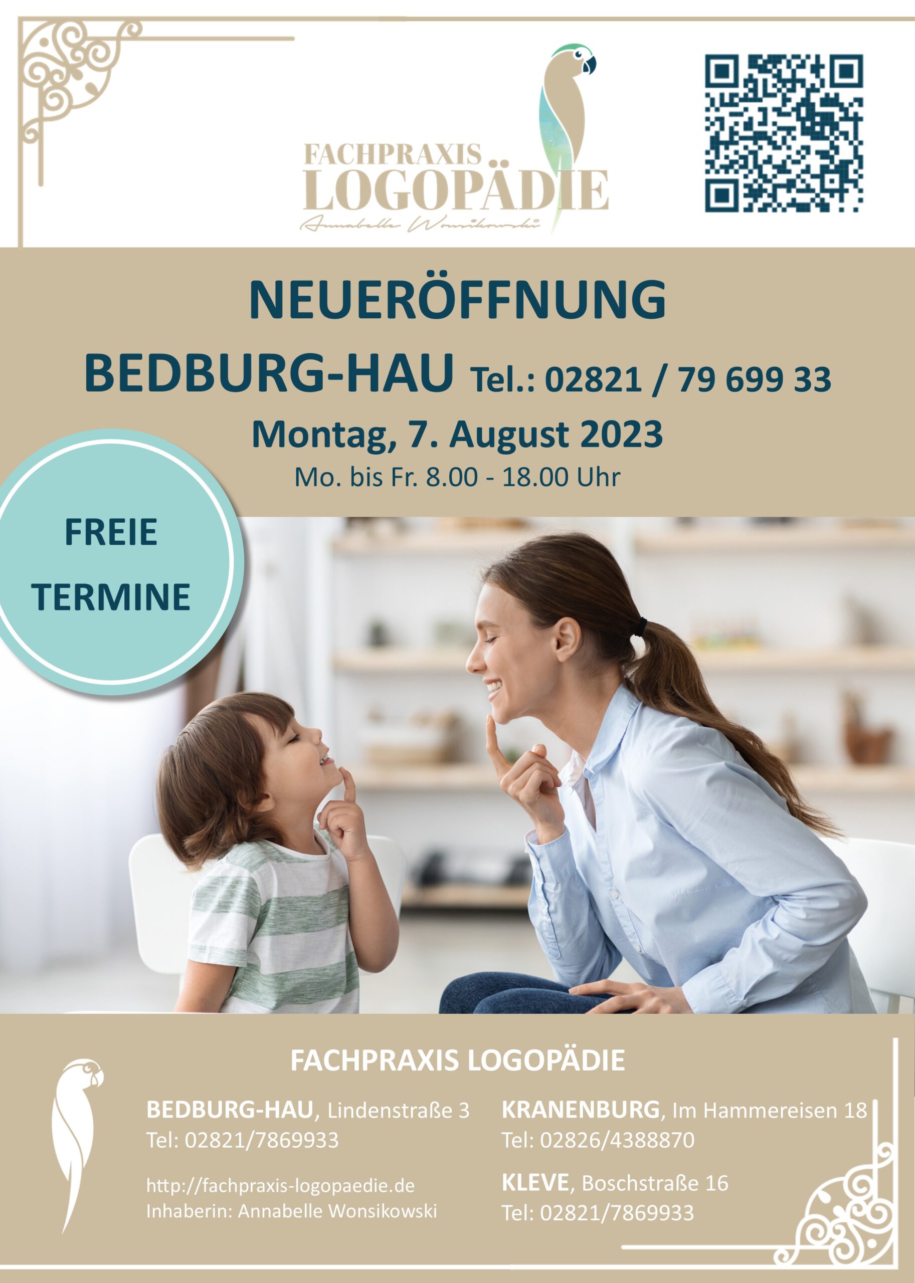 Eröffnung Fachpraxis Logopädie Bedburg-Hau